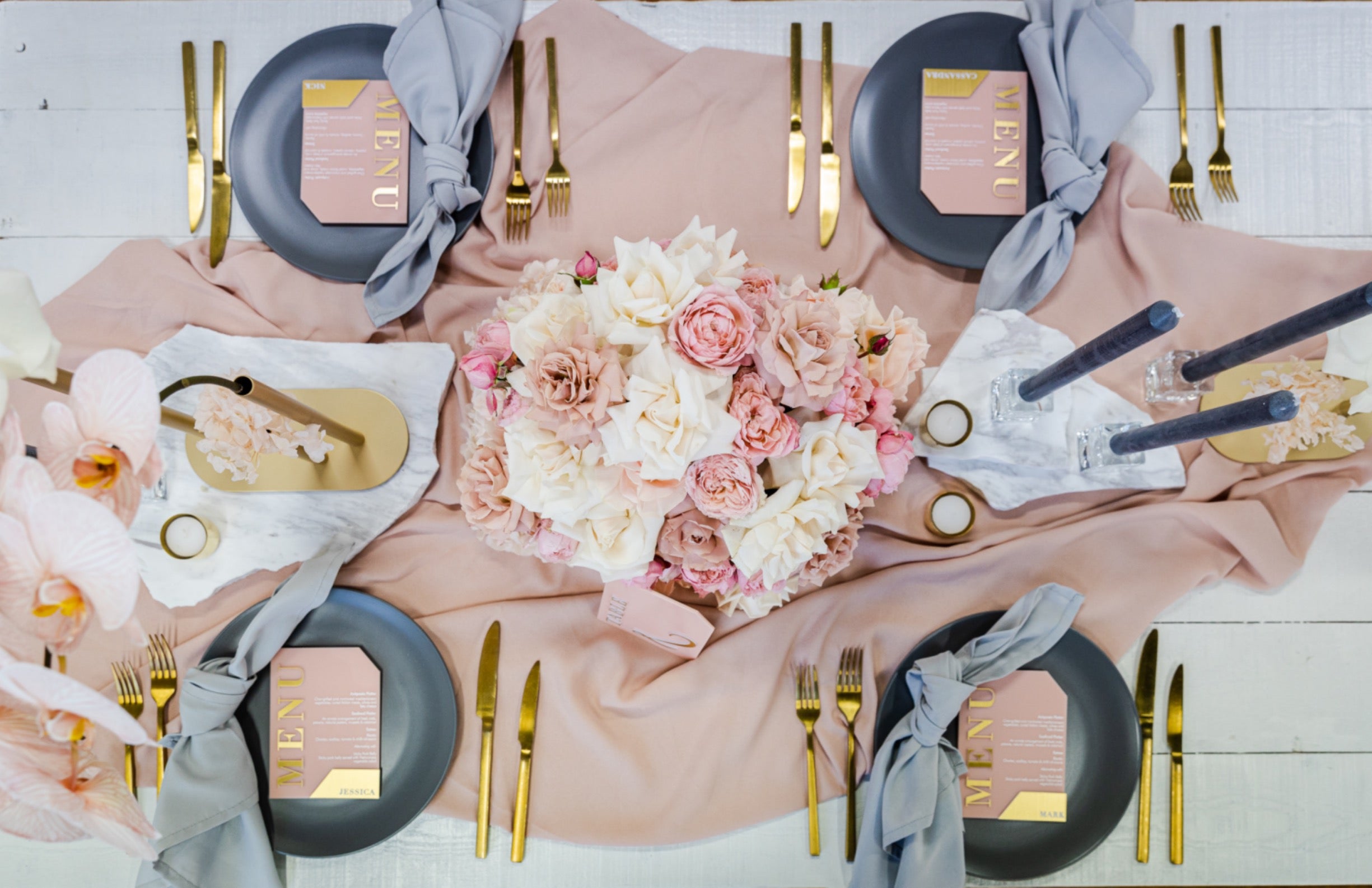 How To Use Pink & Grey at Your Next Event