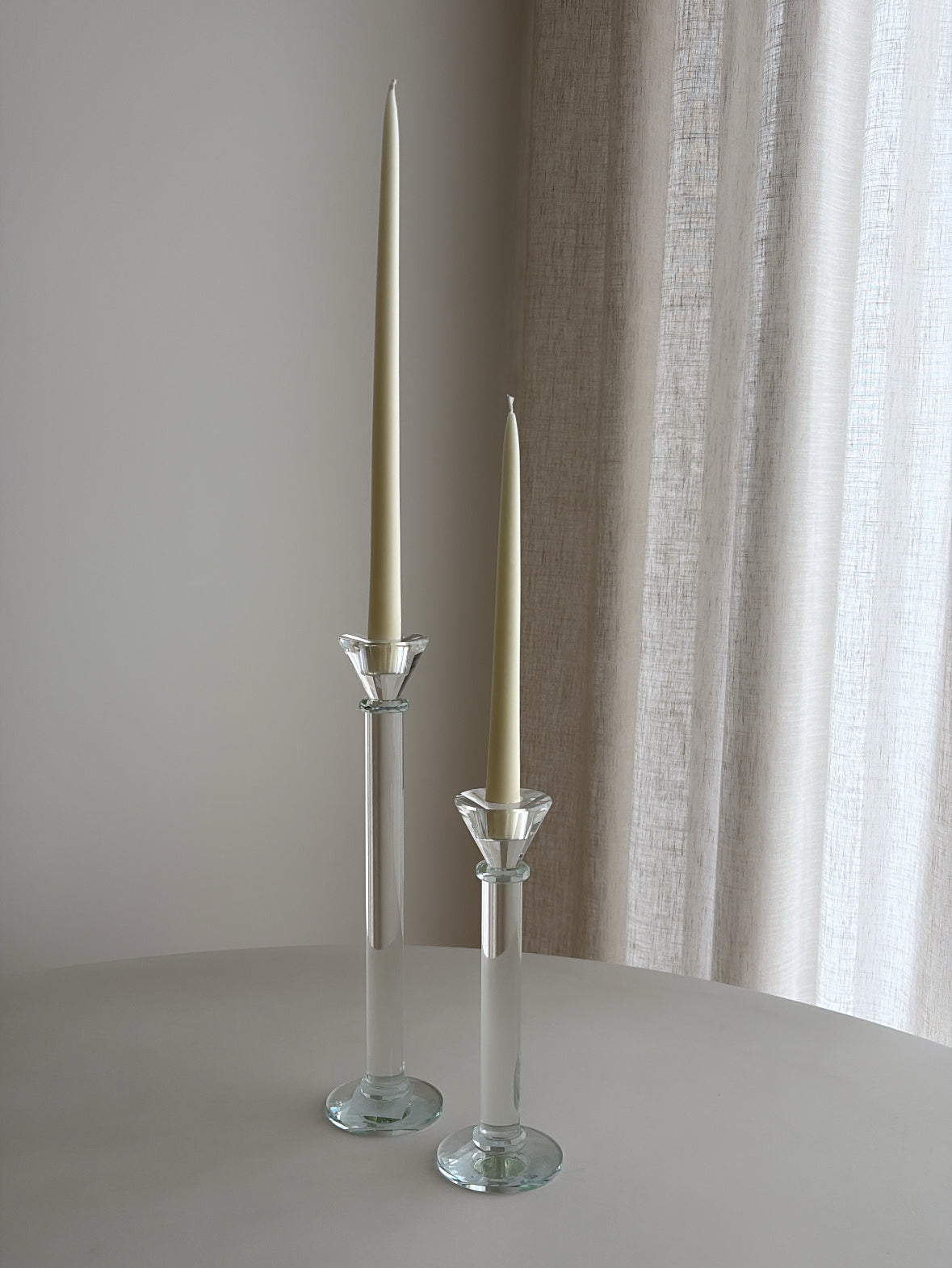 Crystal Glass Candle Holders