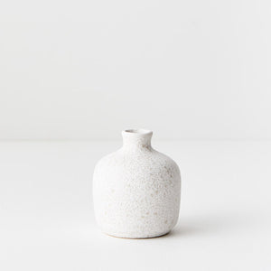 Ceramic Speckled Bud Vase Short