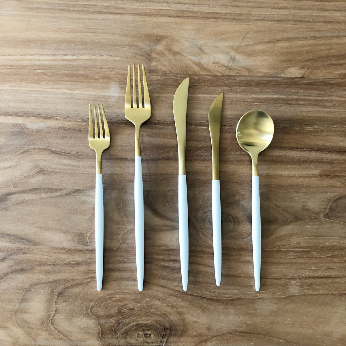 Dipped 5 Piece Cutlery Set for Hire Melbourne The Hire Co.