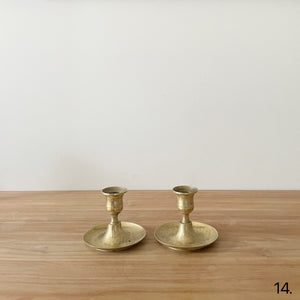 Vintage Small Brass Candle Holders Vintage Brass Candlestick Small Brass  Candlestick 