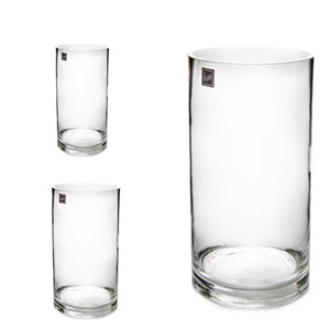 Cylinder Glass Vase Set of 3