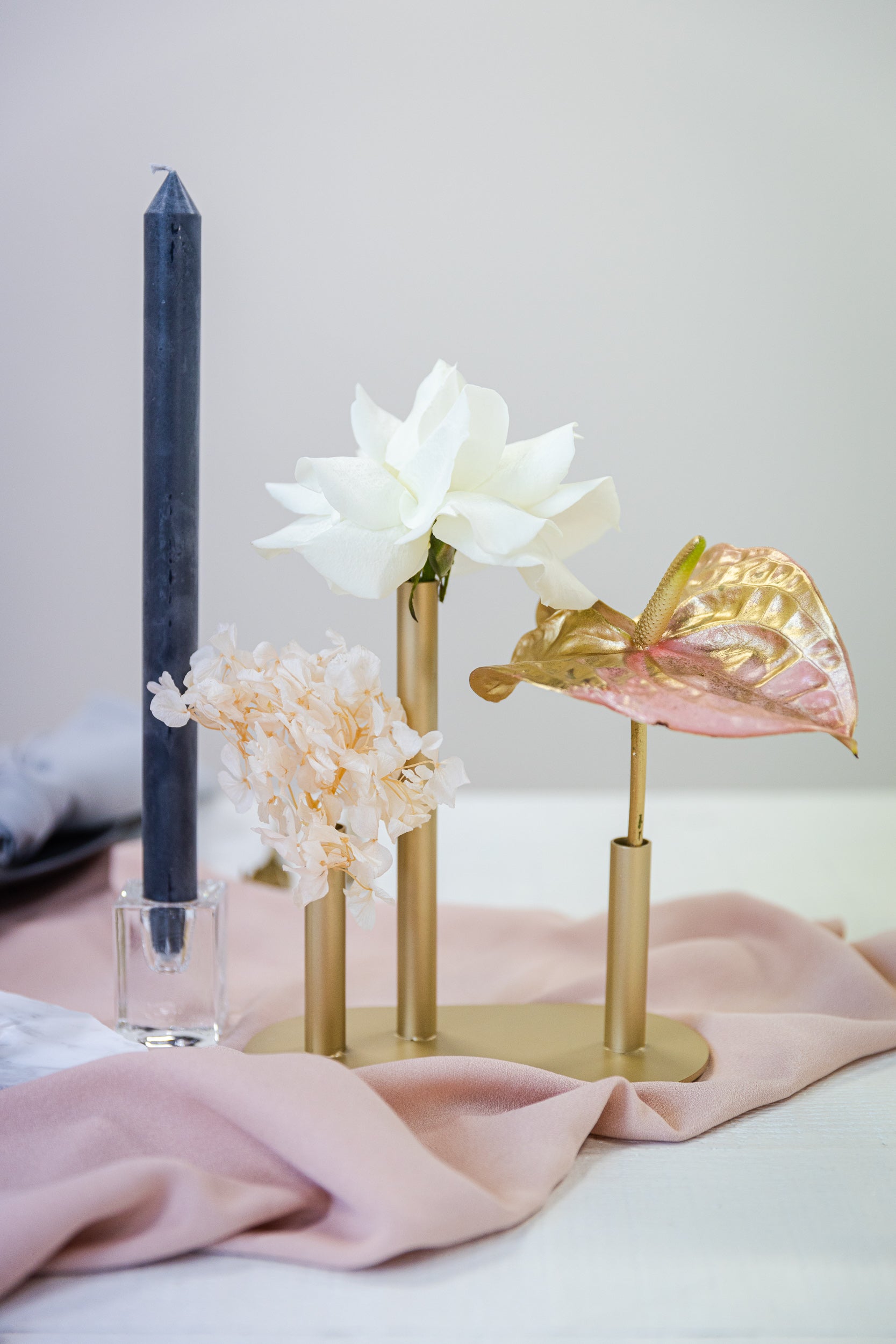 Glass Cube Candle Holder 6cm