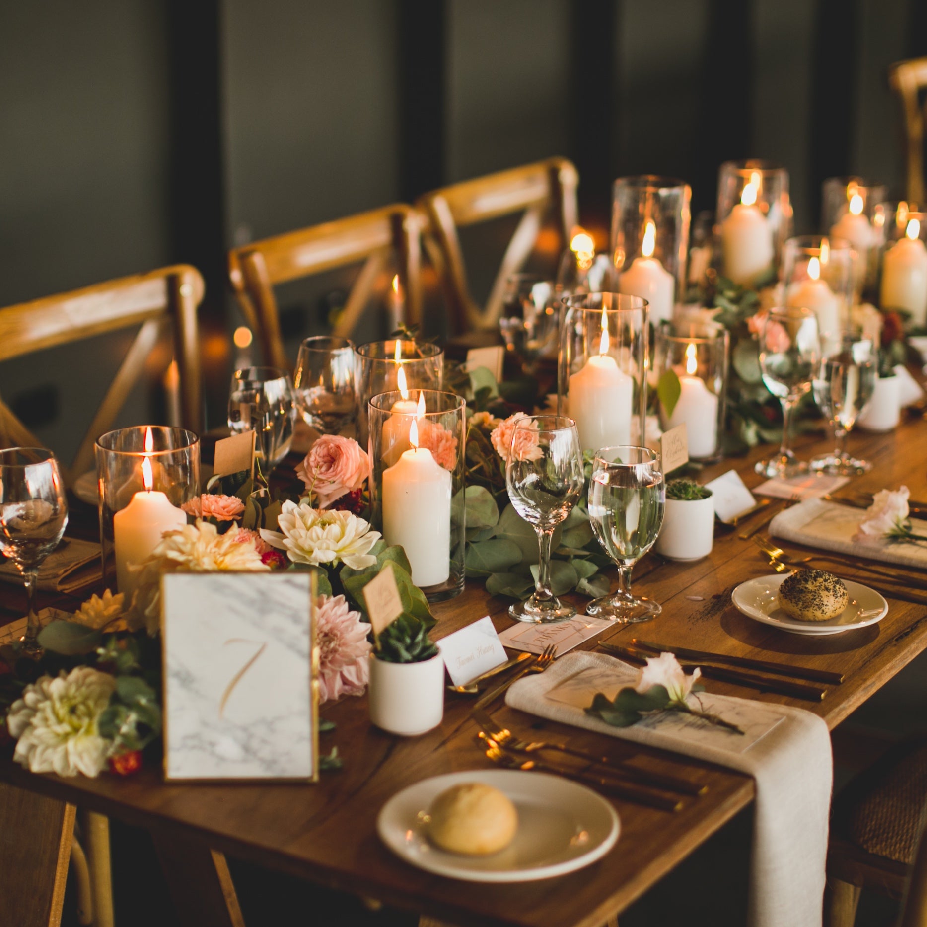 Cylinder Glass Vase Set of 3